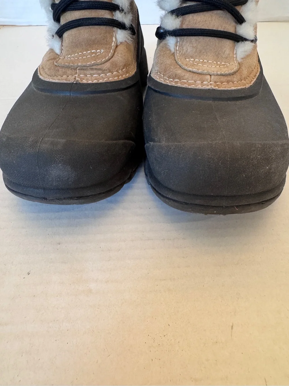 Sorel Women Snow Angel Lace Insulated Winter Boots Rootbeer/Black Size 7.5
